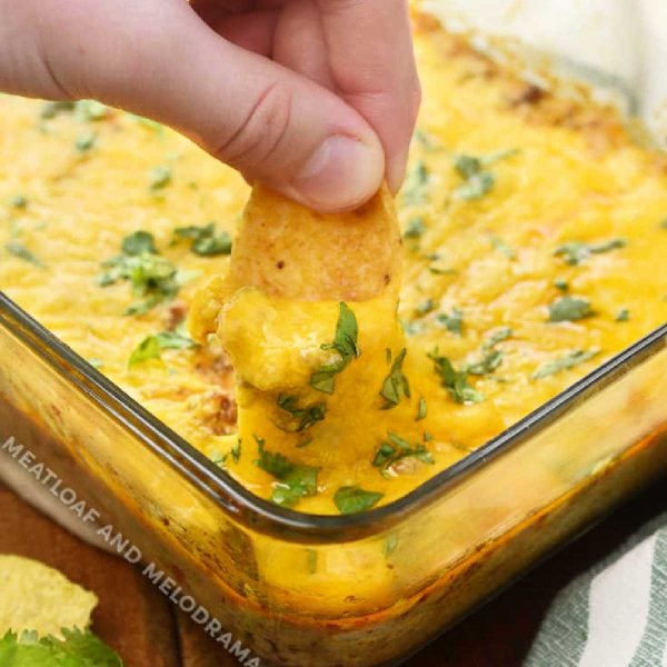 Cheesy Ground Beef Taco Dip - Meatloaf And Melodrama