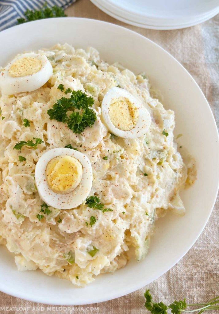 Grandmas Potato Salad Recipe With Simple Ingredients Meatloaf And