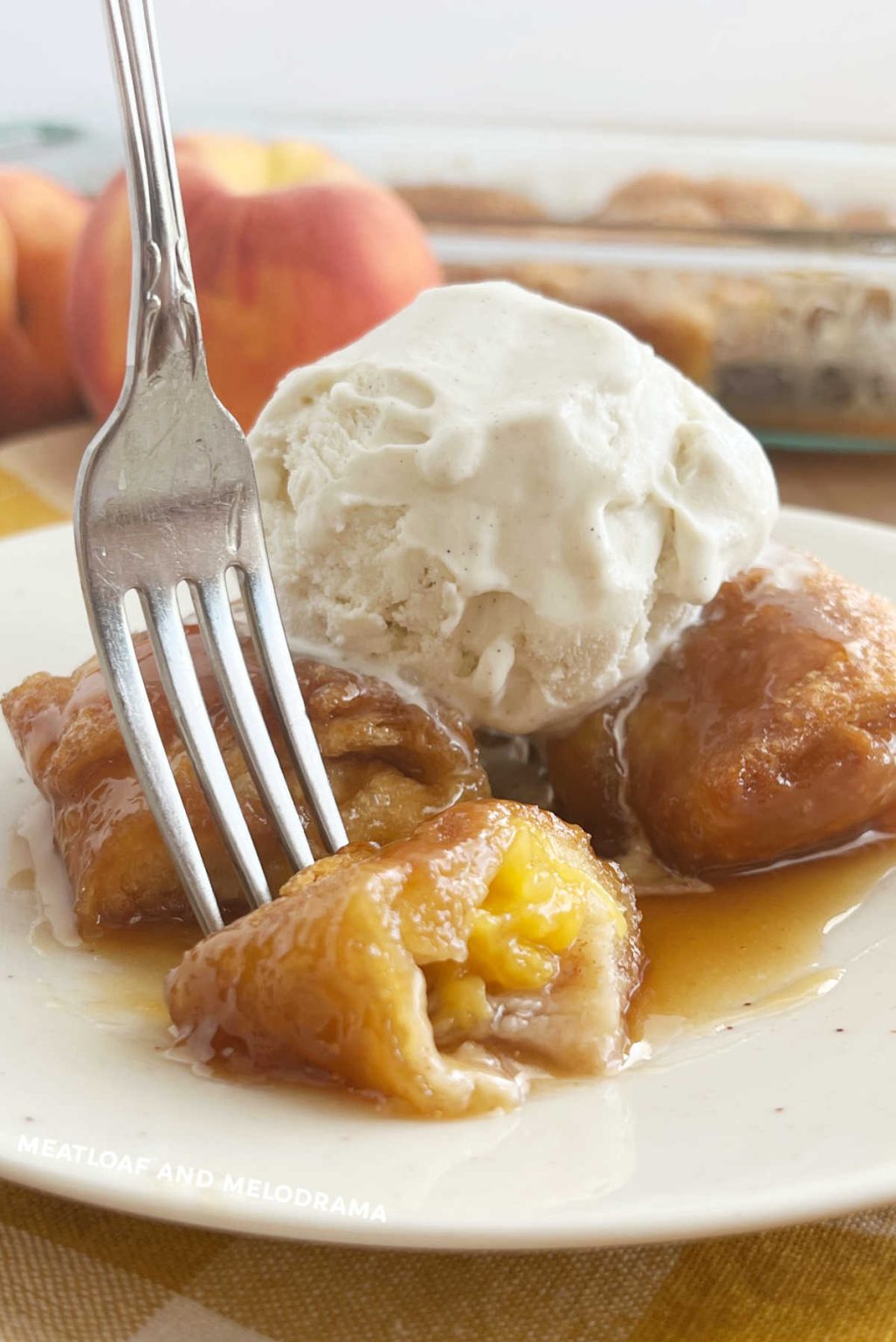 Crescent Roll Peach Dumplings Meatloaf and Melodrama