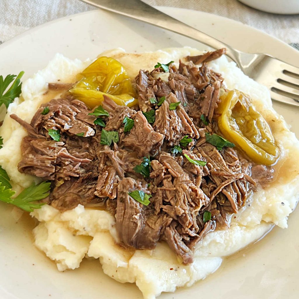 Mississippi Pot Roast (Easy Slow Cooker Recipe) - Meatloaf and Melodrama