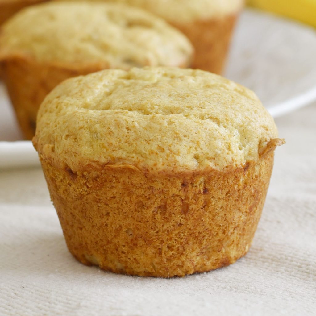 Easy Two Ingredient Banana Muffins With Cake Mix - Meatloaf And Melodrama