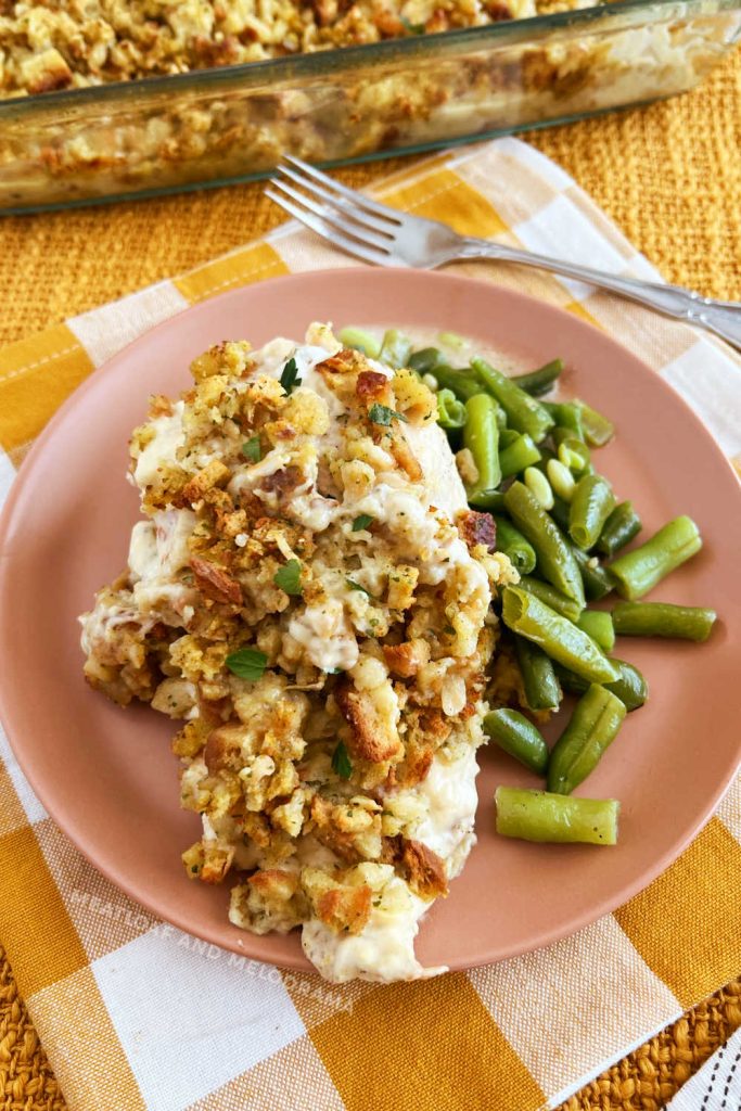 Easy Chicken Stuffing Bake (One-Dish Casserole) - Meatloaf and Melodrama