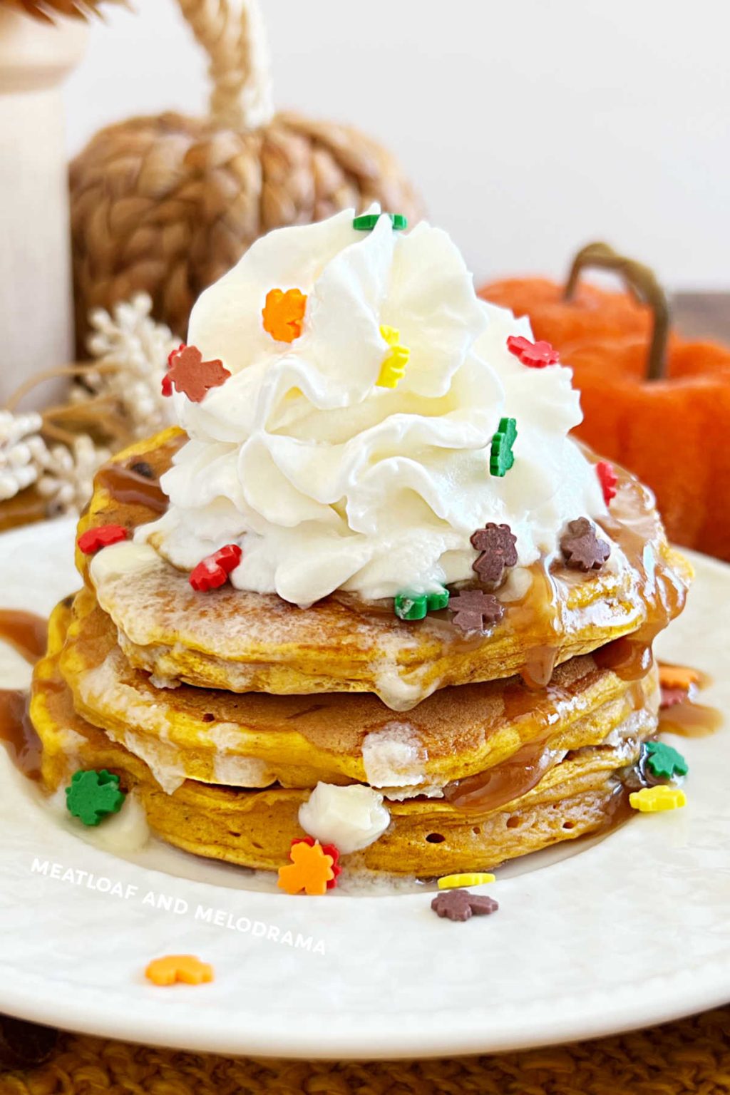 Pumpkin Chocolate Chip Pancakes - Meatloaf And Melodrama