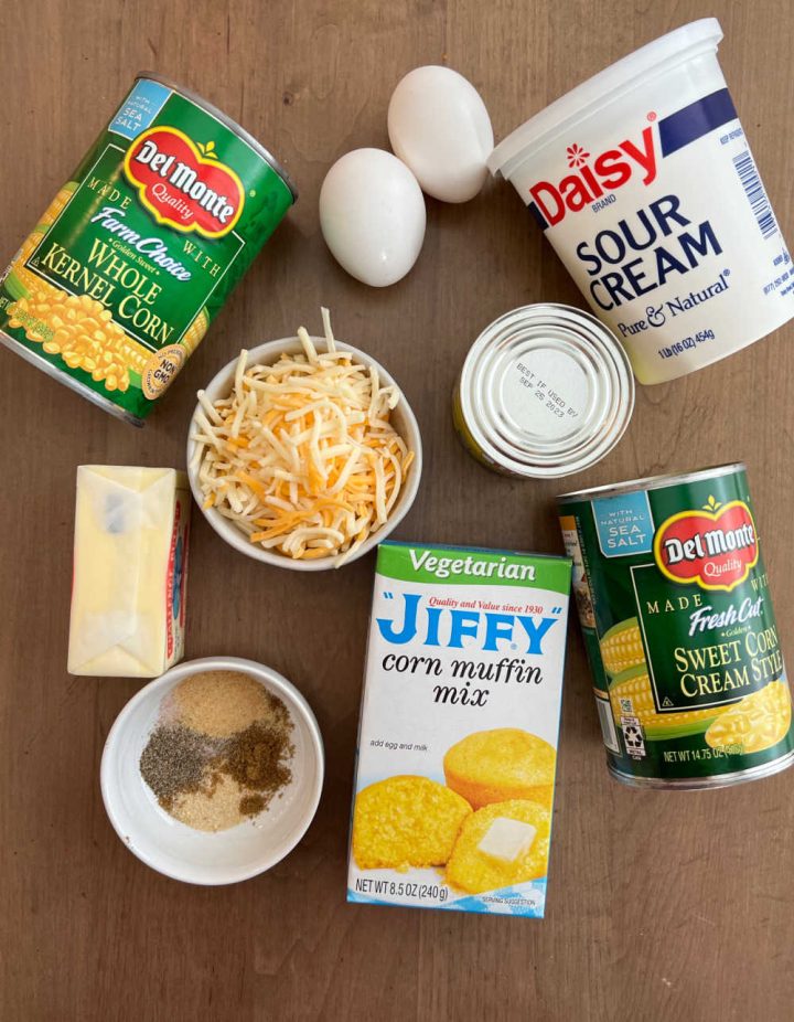 Jiffy Corn Casserole Recipe with Cheese - Meatloaf and Melodrama