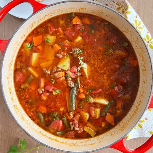 Instant Pot Beef Barley Soup - Meatloaf and Melodrama