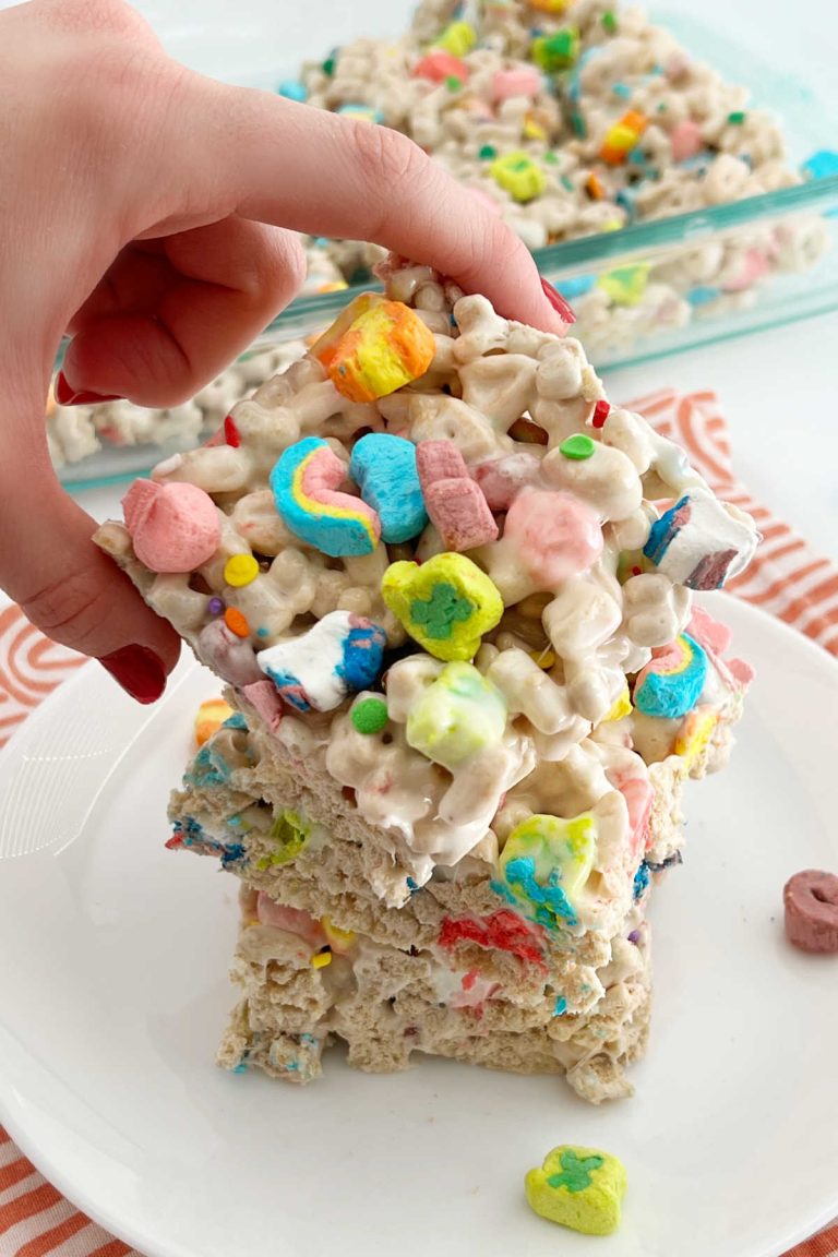 Lucky Charms Marshmallow Treats - Meatloaf and Melodrama