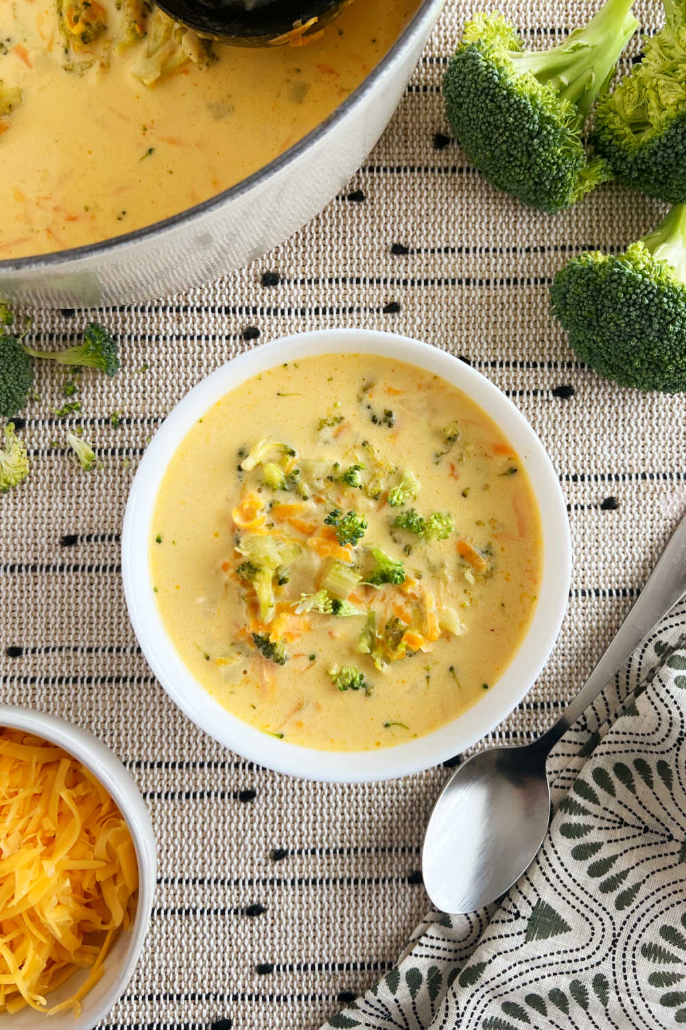 Easy Broccoli Cheddar Soup - Meatloaf and Melodrama