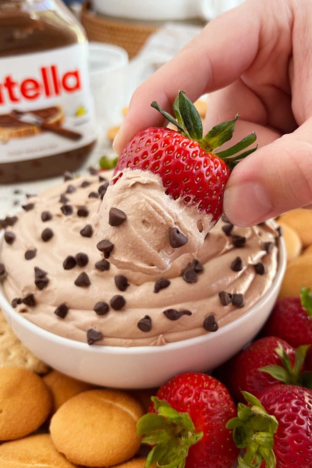 Creamy Nutella Cheesecake Dip Recipe Meatloaf And Melodrama 2690