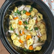 Crock Pot Chicken Tortellini Soup - Meatloaf and Melodrama