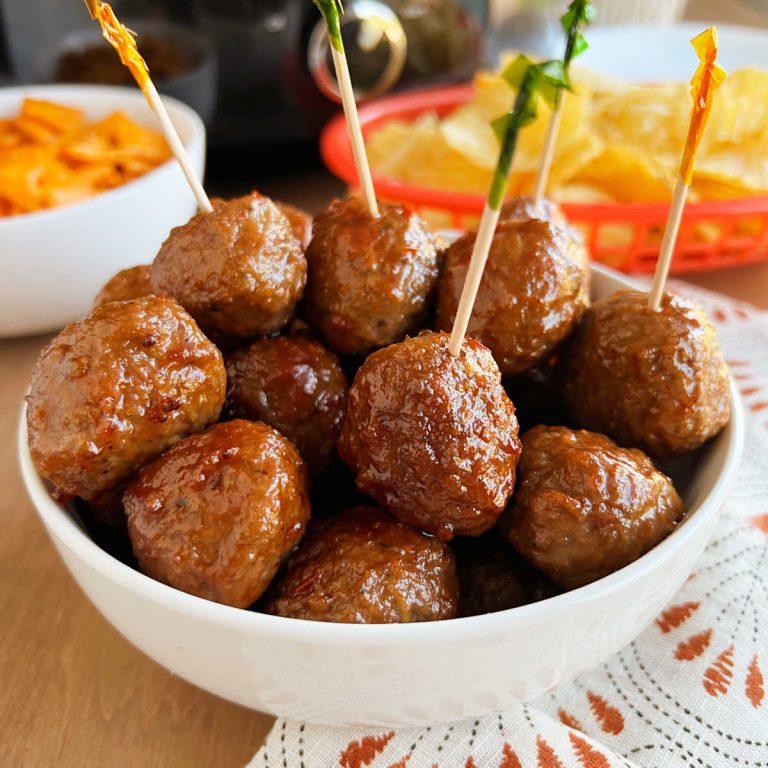 Crockpot Grape Jelly Meatballs with Chili Sauce Meatloaf and Melodrama