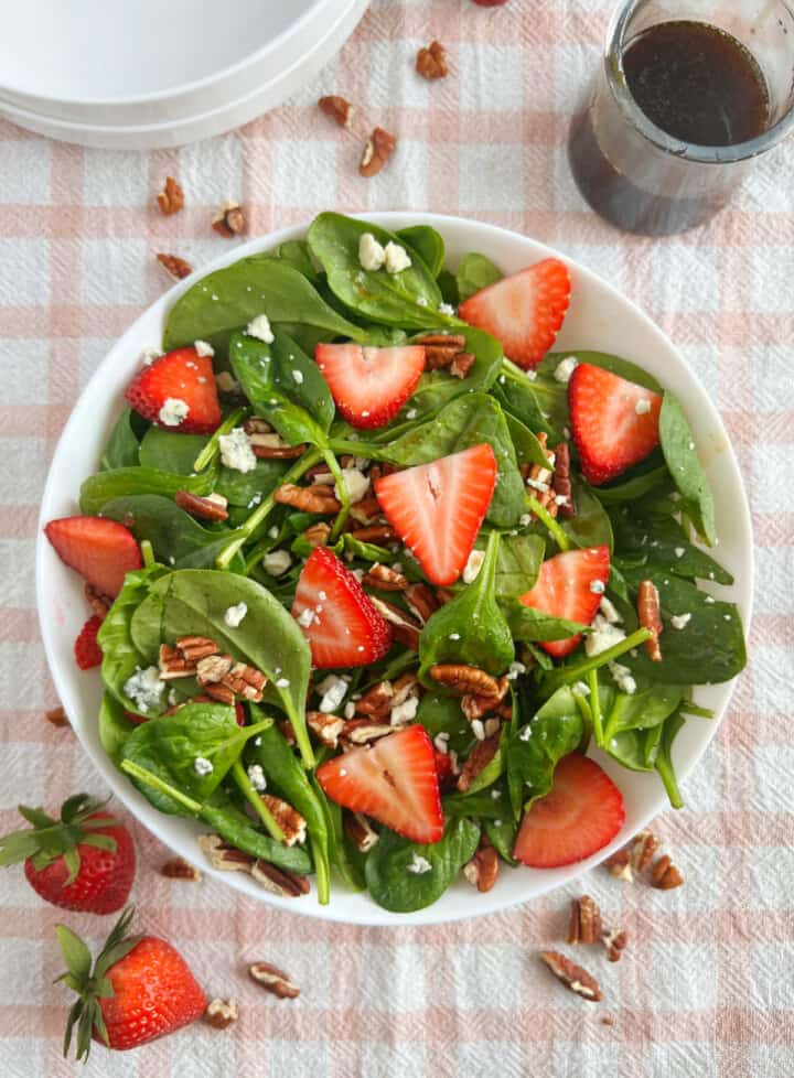 Strawberry Spinach Salad with Balsamic Dressing - Meatloaf and Melodrama