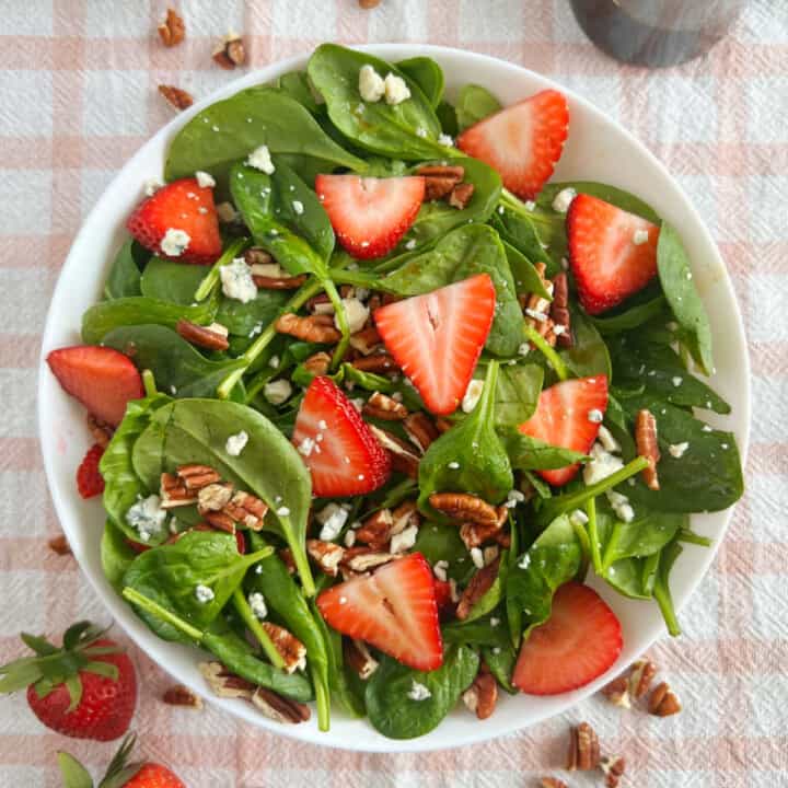 Strawberry Spinach Salad with Balsamic Dressing - Meatloaf and Melodrama