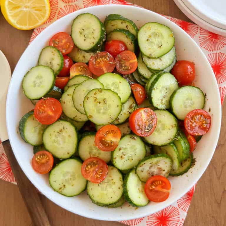 Cucumber Tomato Salad - Meatloaf and Melodrama