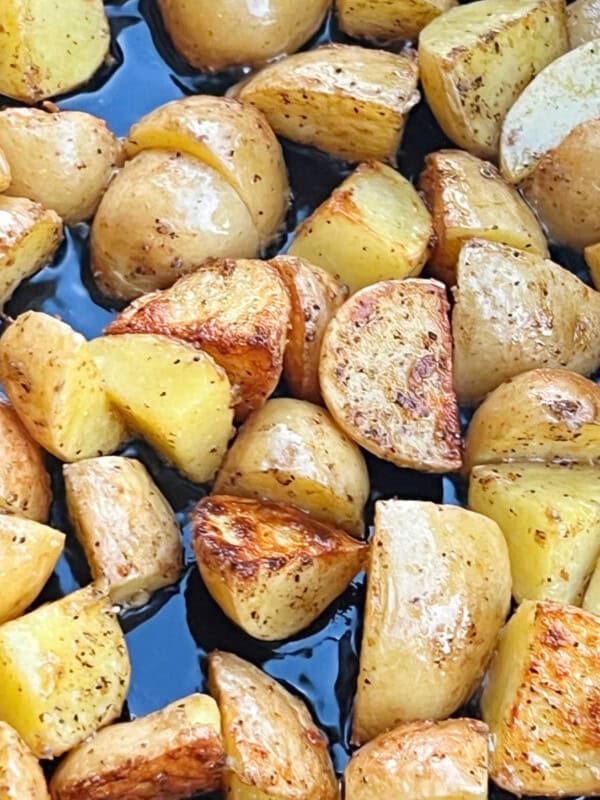crispy fried potatoes on blackstone griddle.