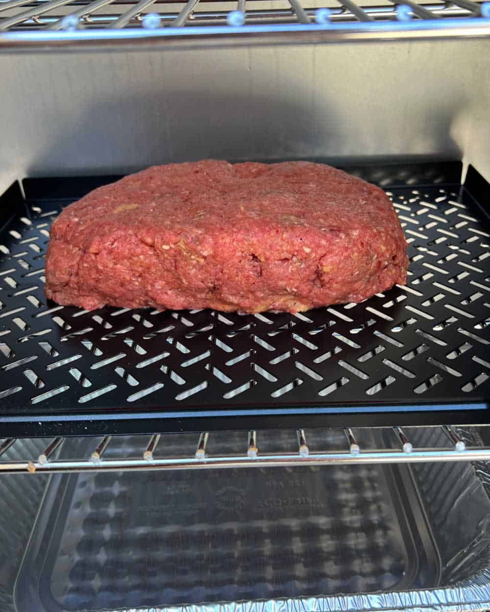 meatloaf in electric smoker.