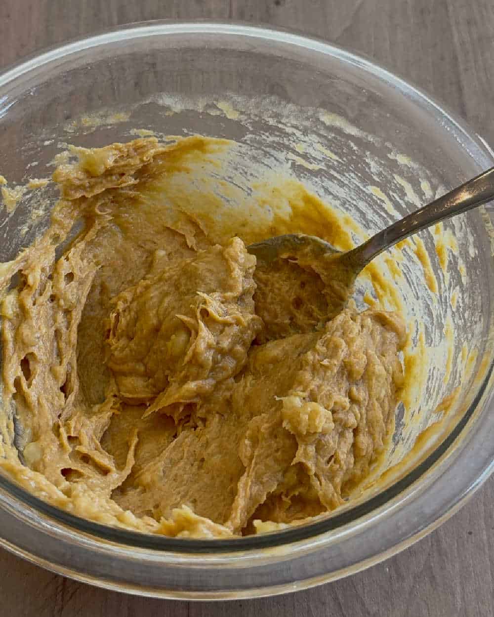 stir peanut butter mixture in bowl.